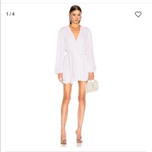 Retrofete Gabrielle Robe Dress in White